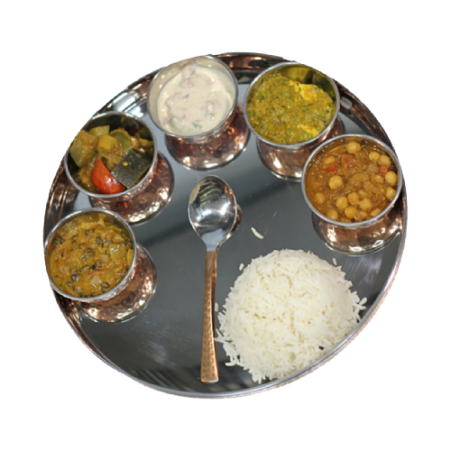 Thali Végétarien  5 Plats Différents